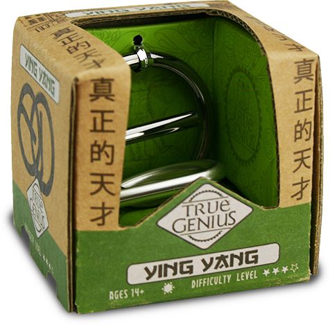 True Genius Ying Yang Wooden Brainteaser Puzzle