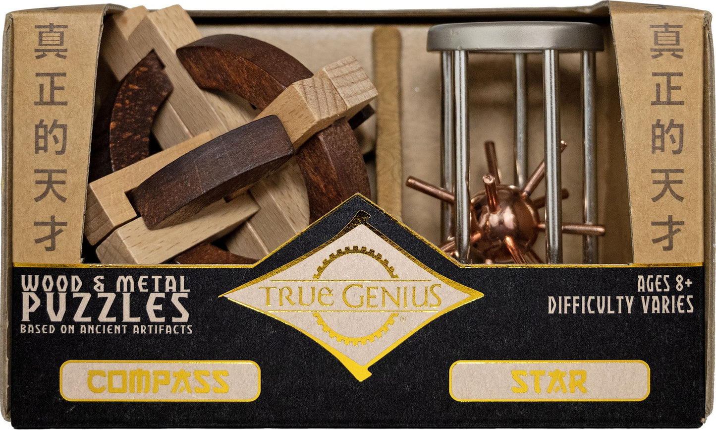 True Genius Compass and Star Puzzle
