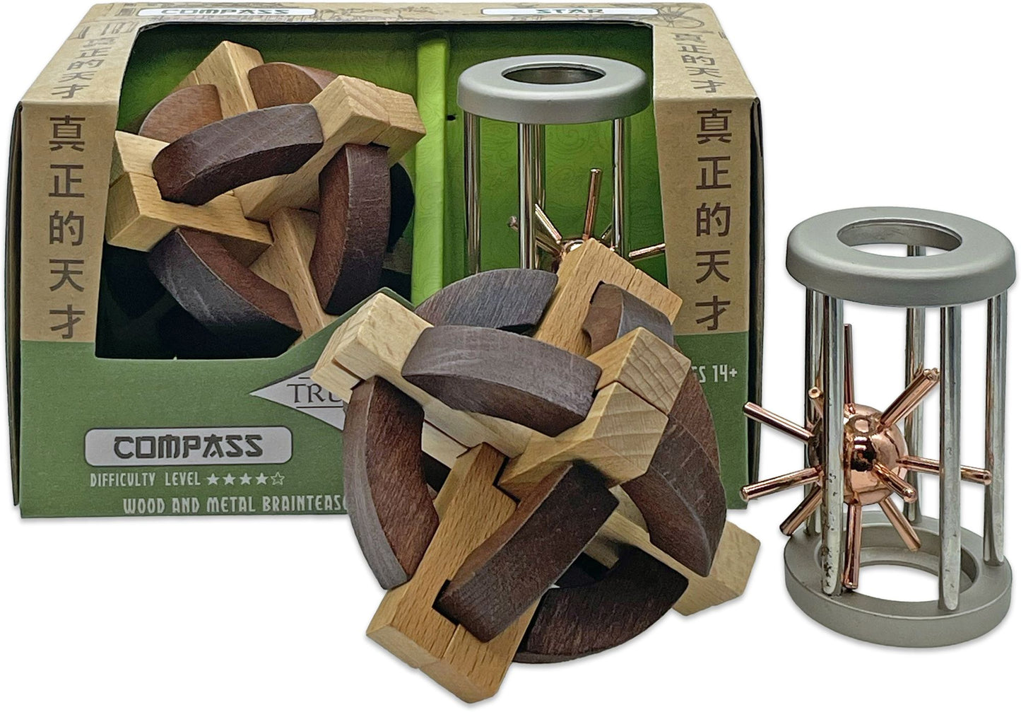 True Genius Compass and Star Puzzle