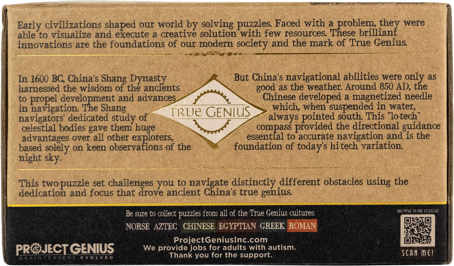 True Genius Compass and Star Puzzle