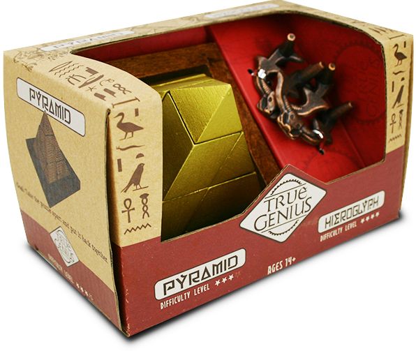 True Genius Pyramid and Hieroglyph Puzzle