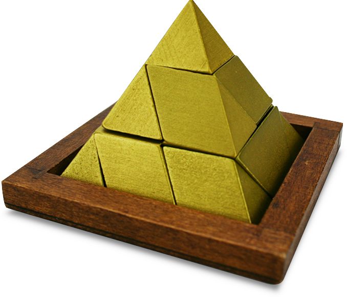 True Genius Pyramid and Hieroglyph Puzzle
