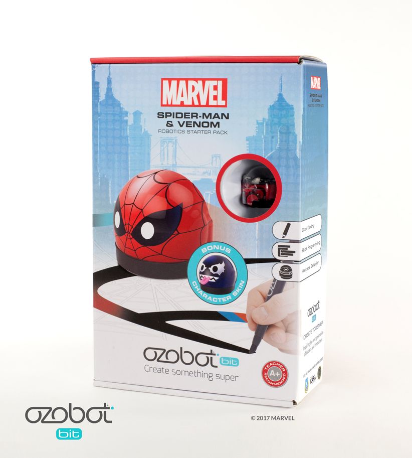 Ozobot Marvel Bit Starter Pack, Spider-man