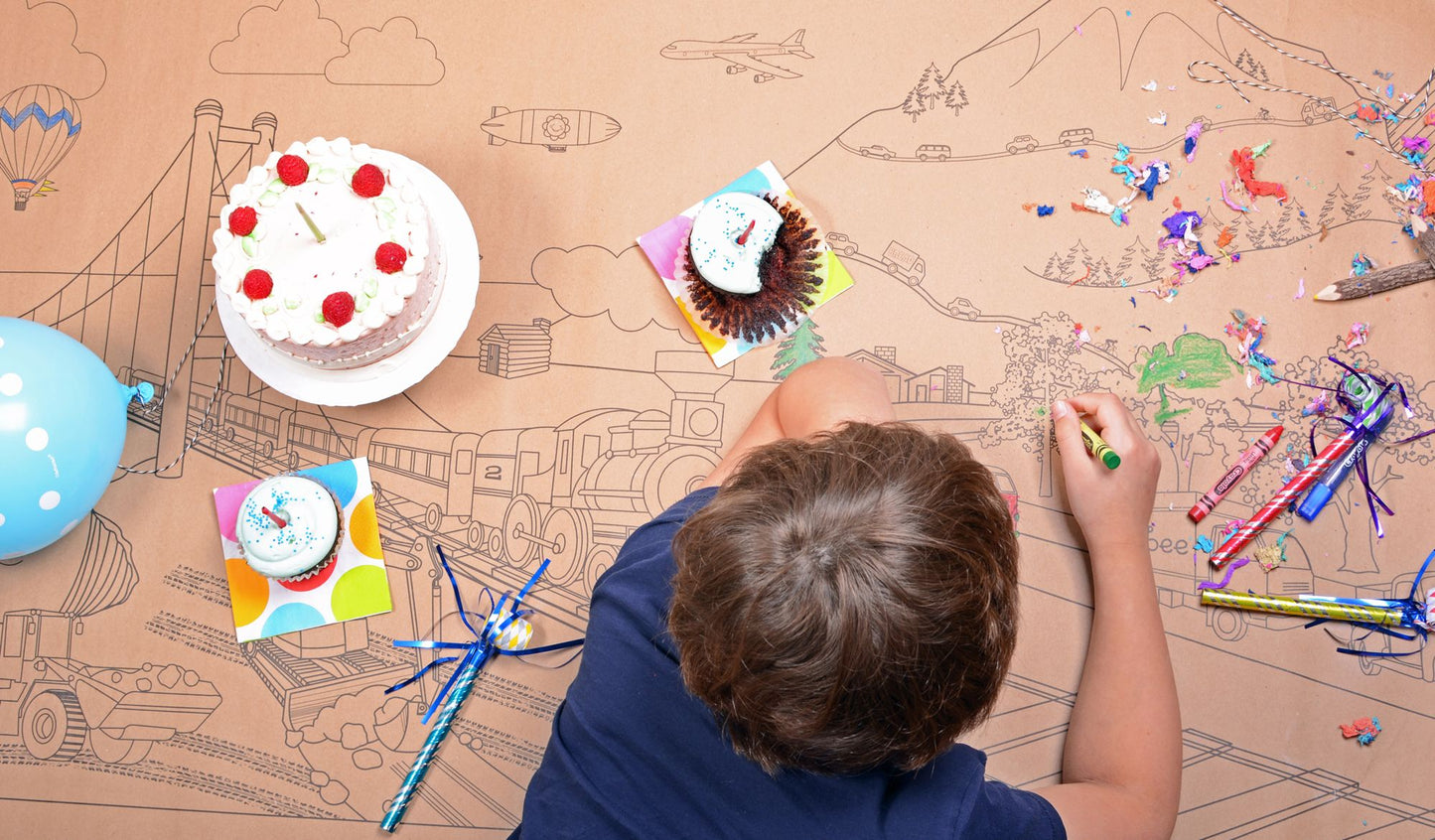Lullubee Giant Coloring Mural - On The Go