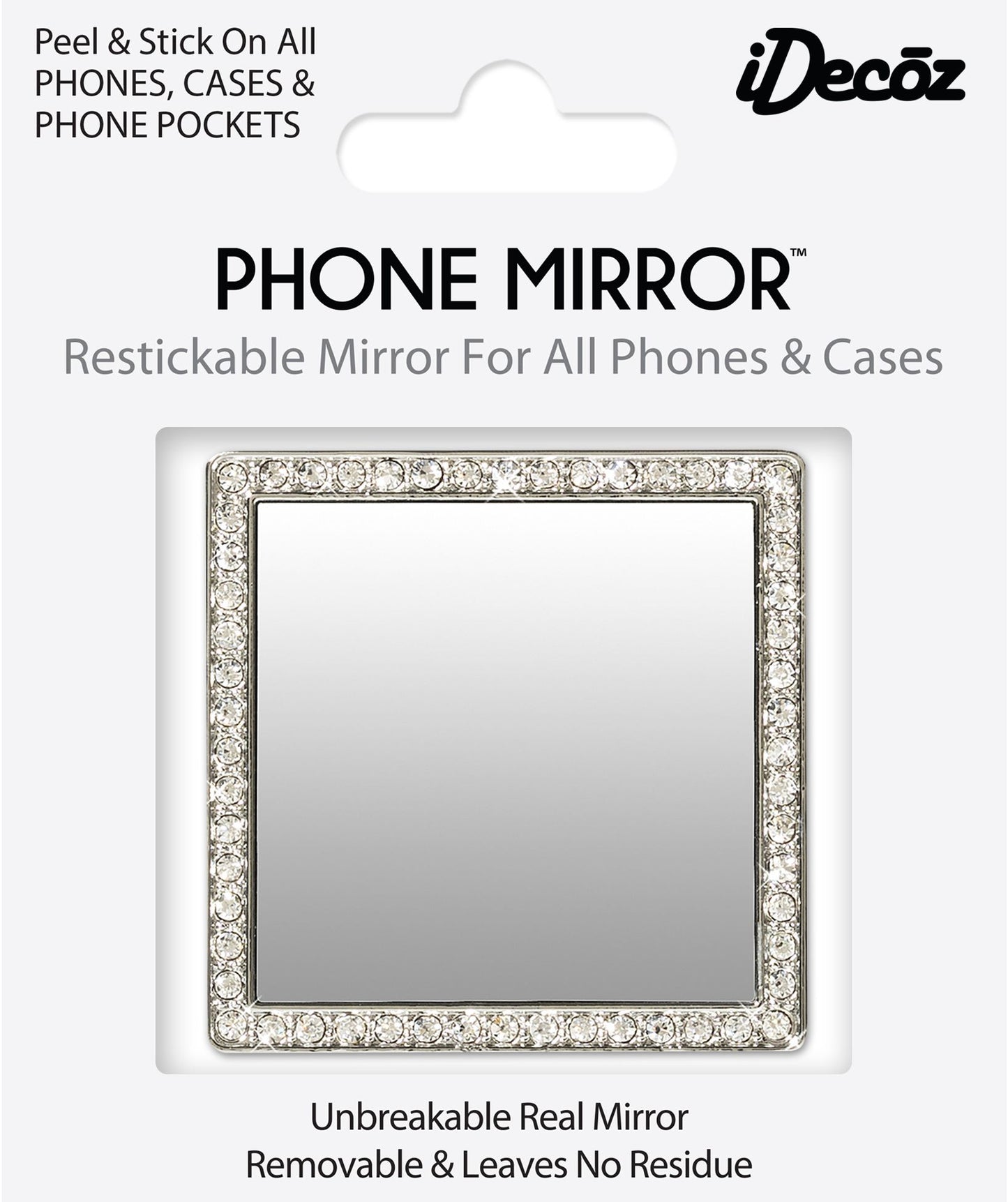 Silver Mirror Phone Sticker