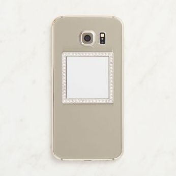 Silver Mirror Phone Sticker