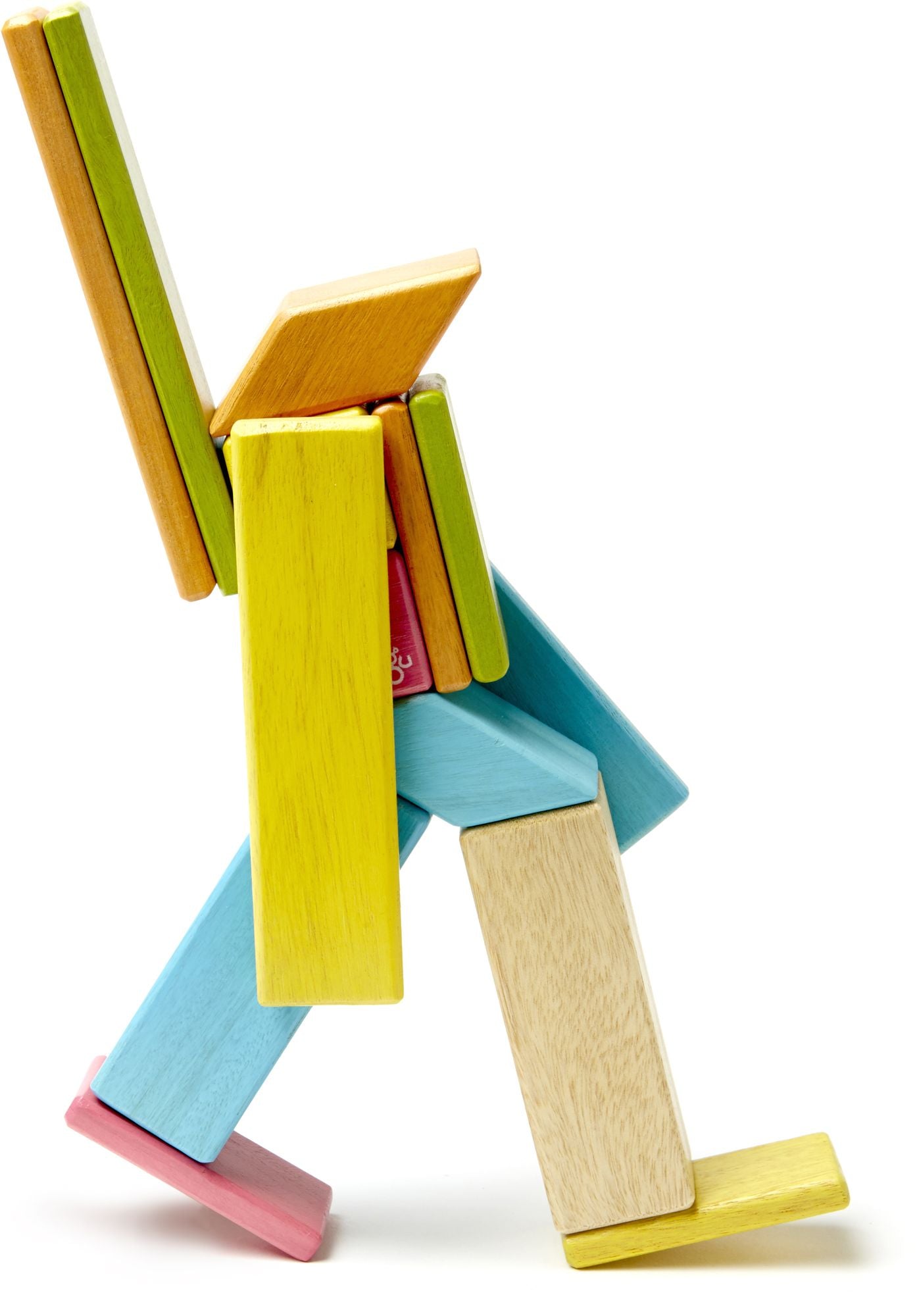 14 Piece Tegu Magnetic Wooden Block Set, Tints