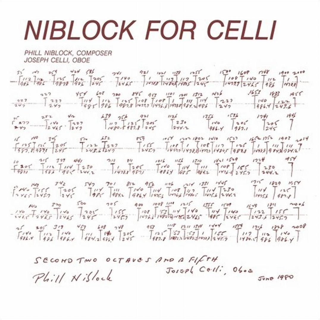 Niblock for Celli/Celli Plays Niblock