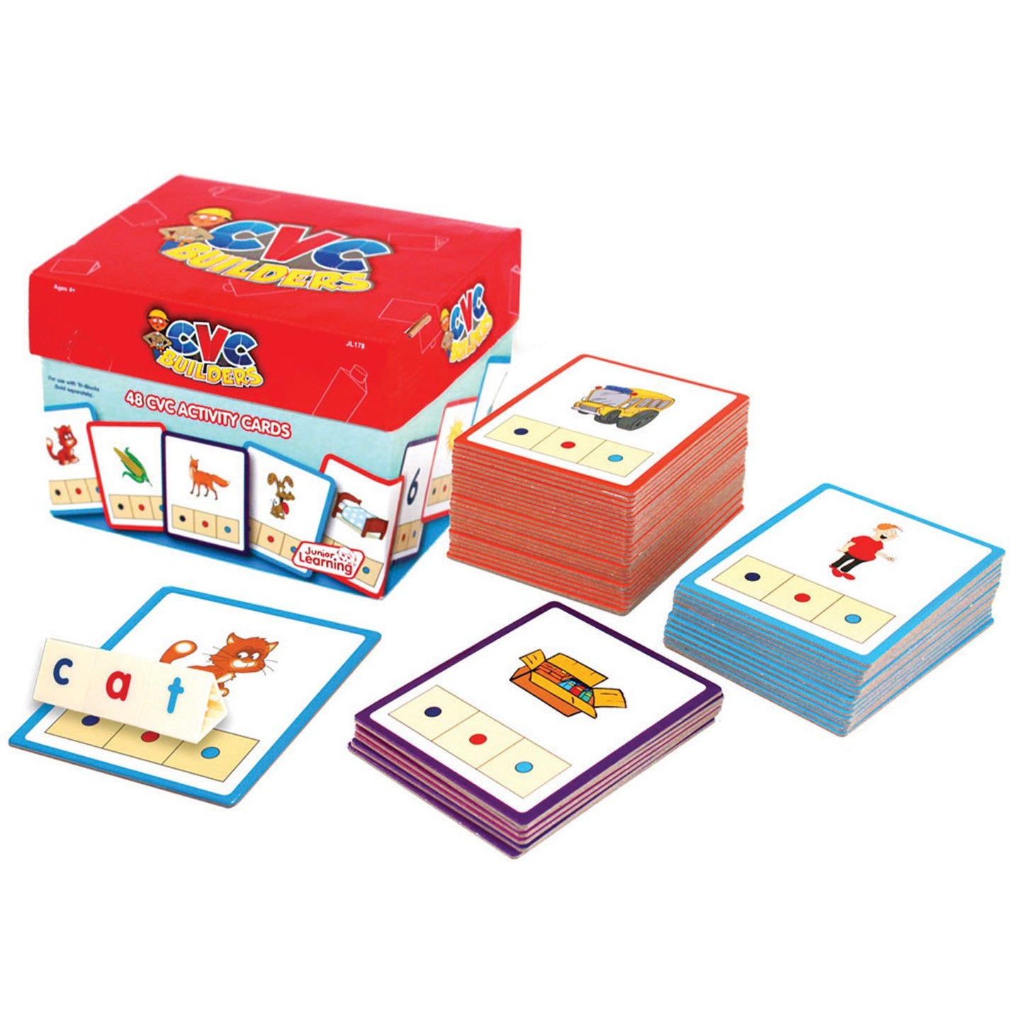 Junior Learning CVC Word Builders Activity Cards