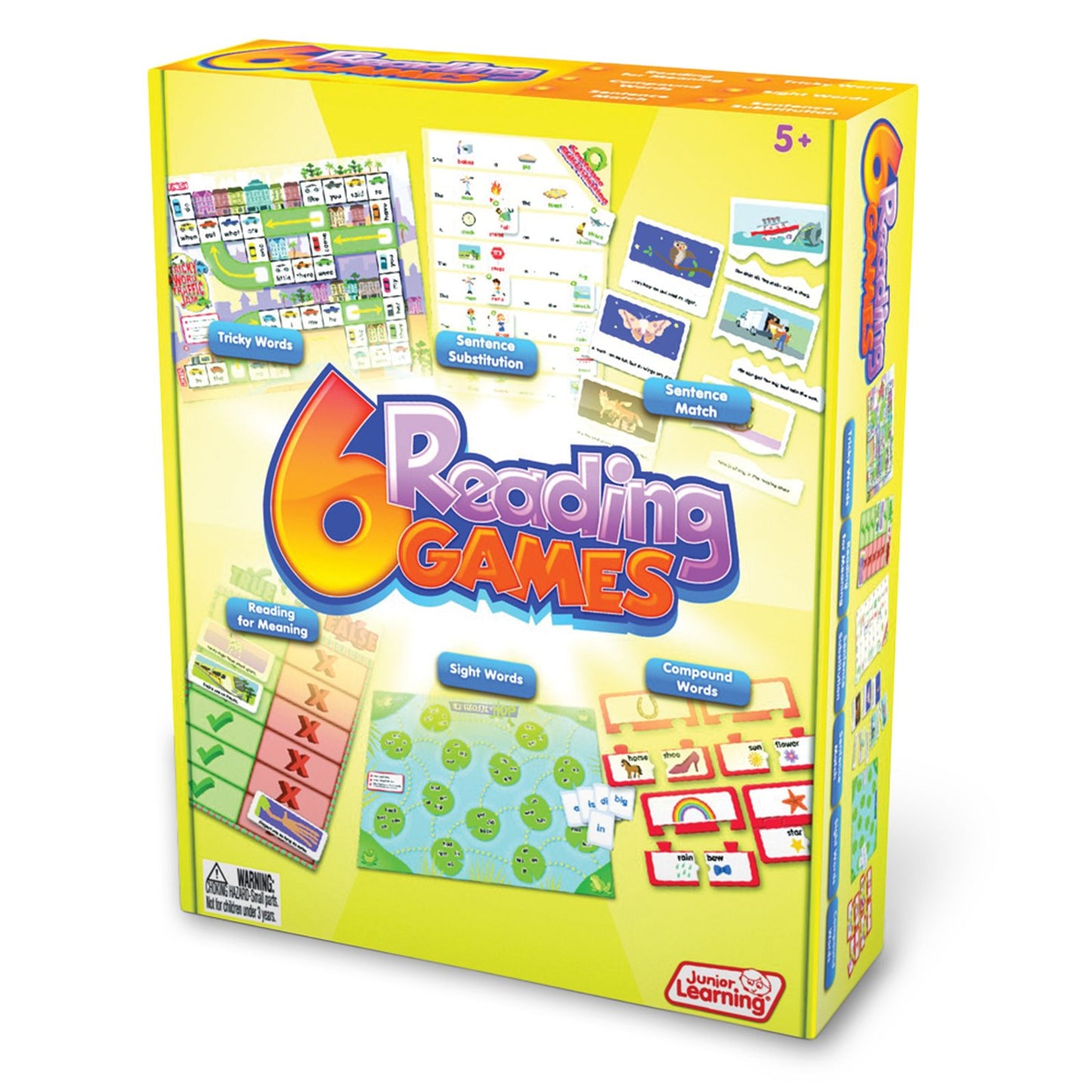 Junior Learning Reading Games - Set of 6 Different Games