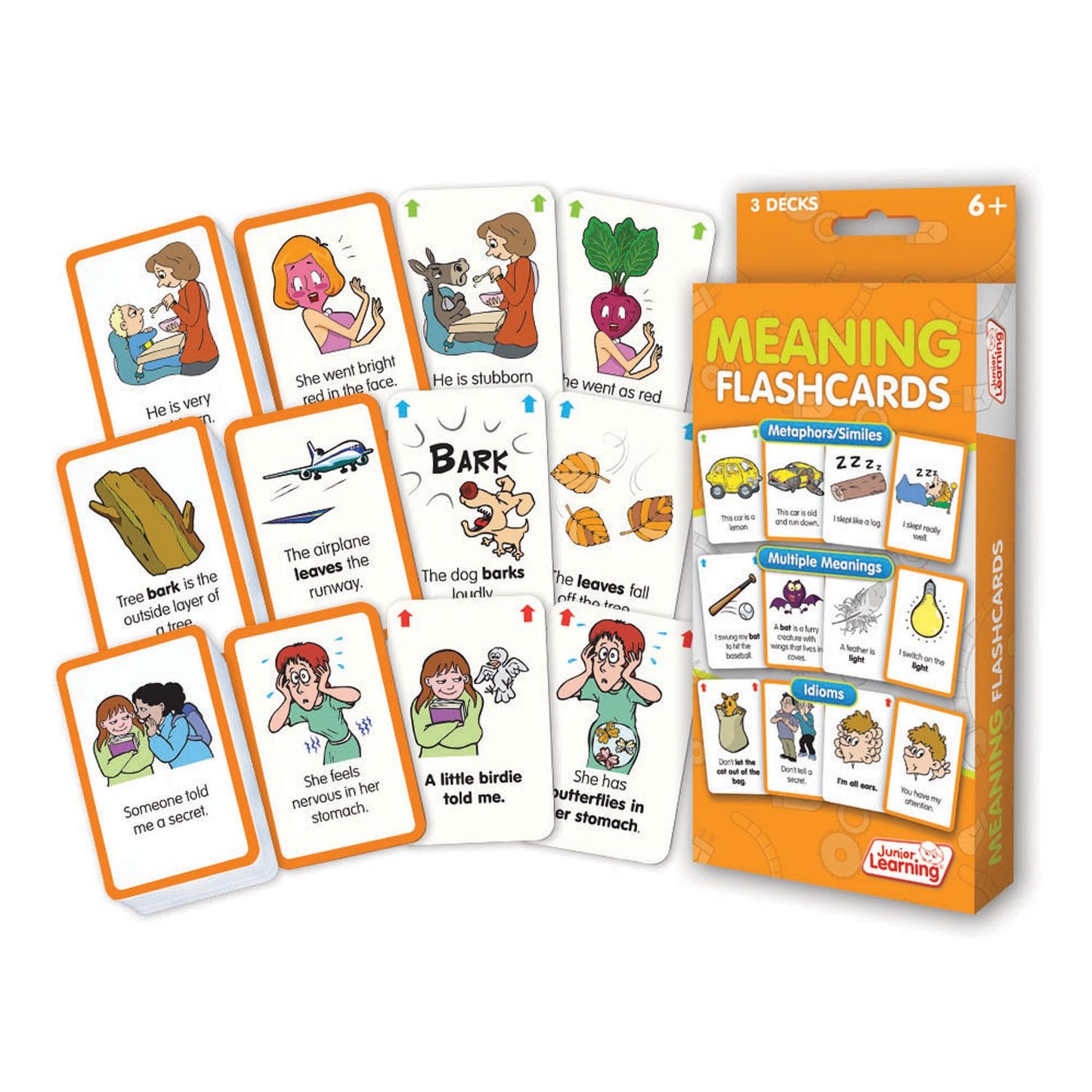 Junior Learning Meaning Flashcards - Idioms, Multiple Meanings & Similes