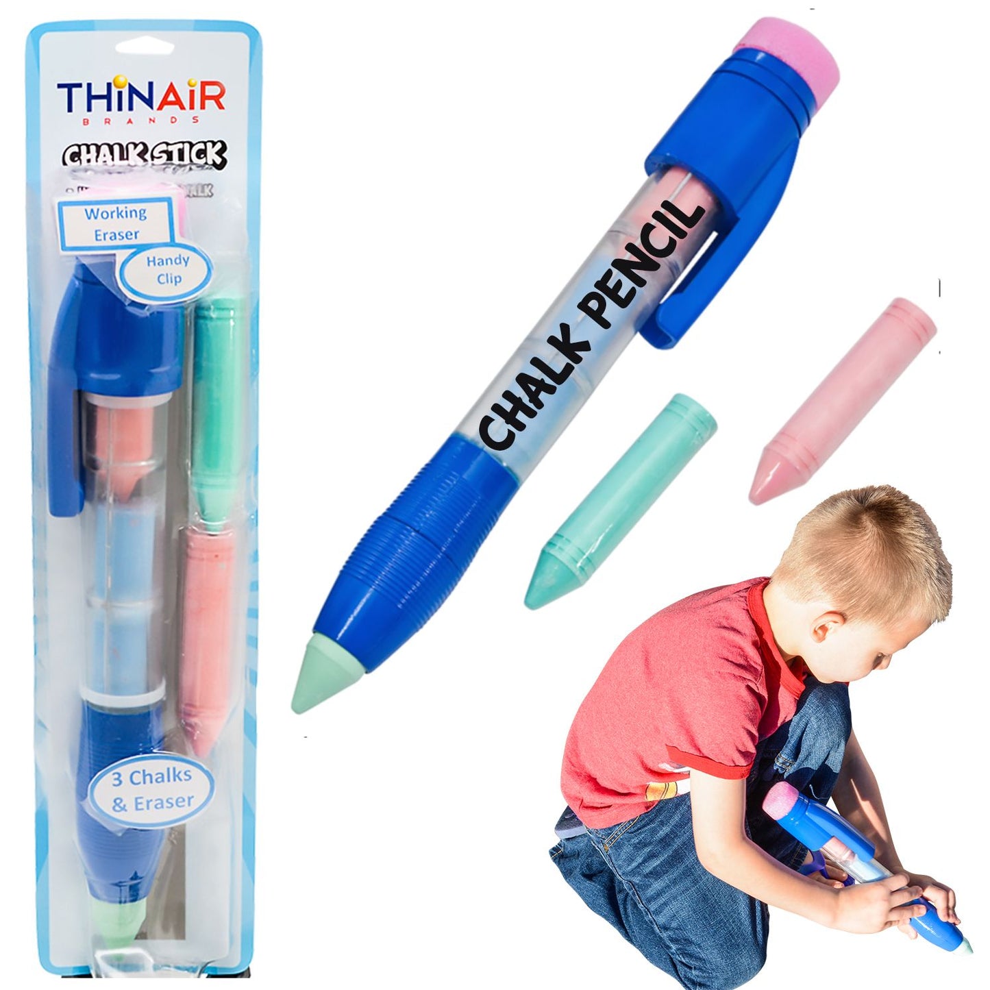 Thin Air Giant Sidewalk Chalk Pencil