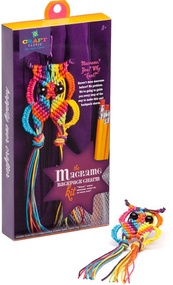 Craft-tastic Macram Owl Charm Kit
