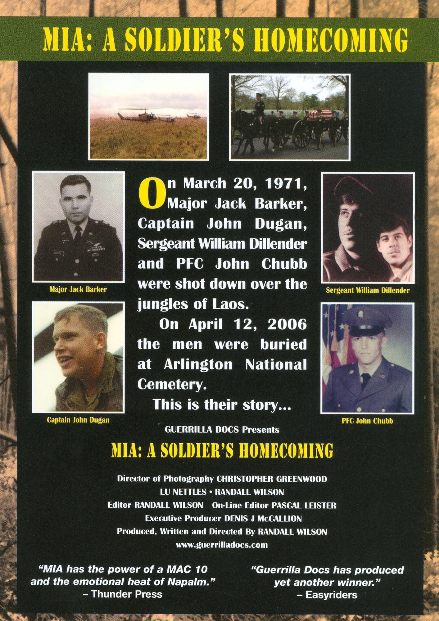 MIA: A Solider's Homecoming / JPAC: A Hero's Mission