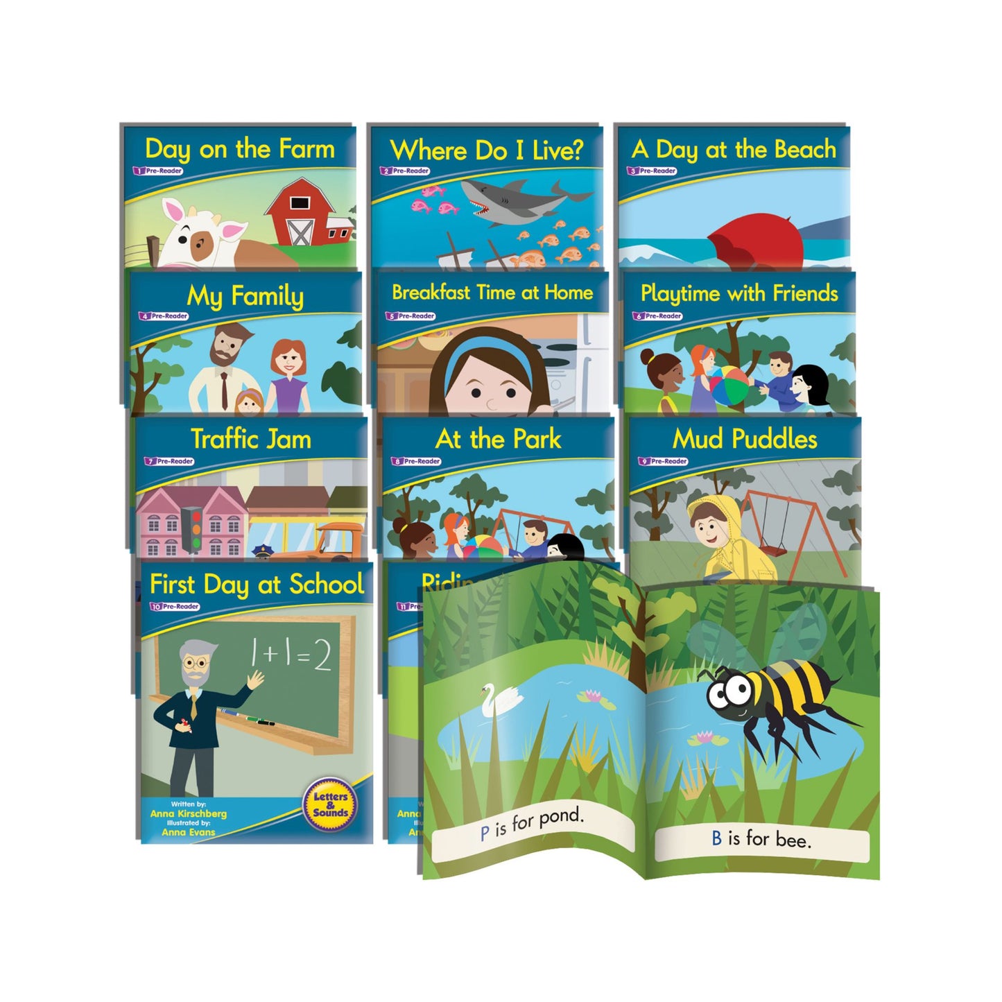 Junior Learning Phonemic Awareness Readers - Fiction Learning Set
