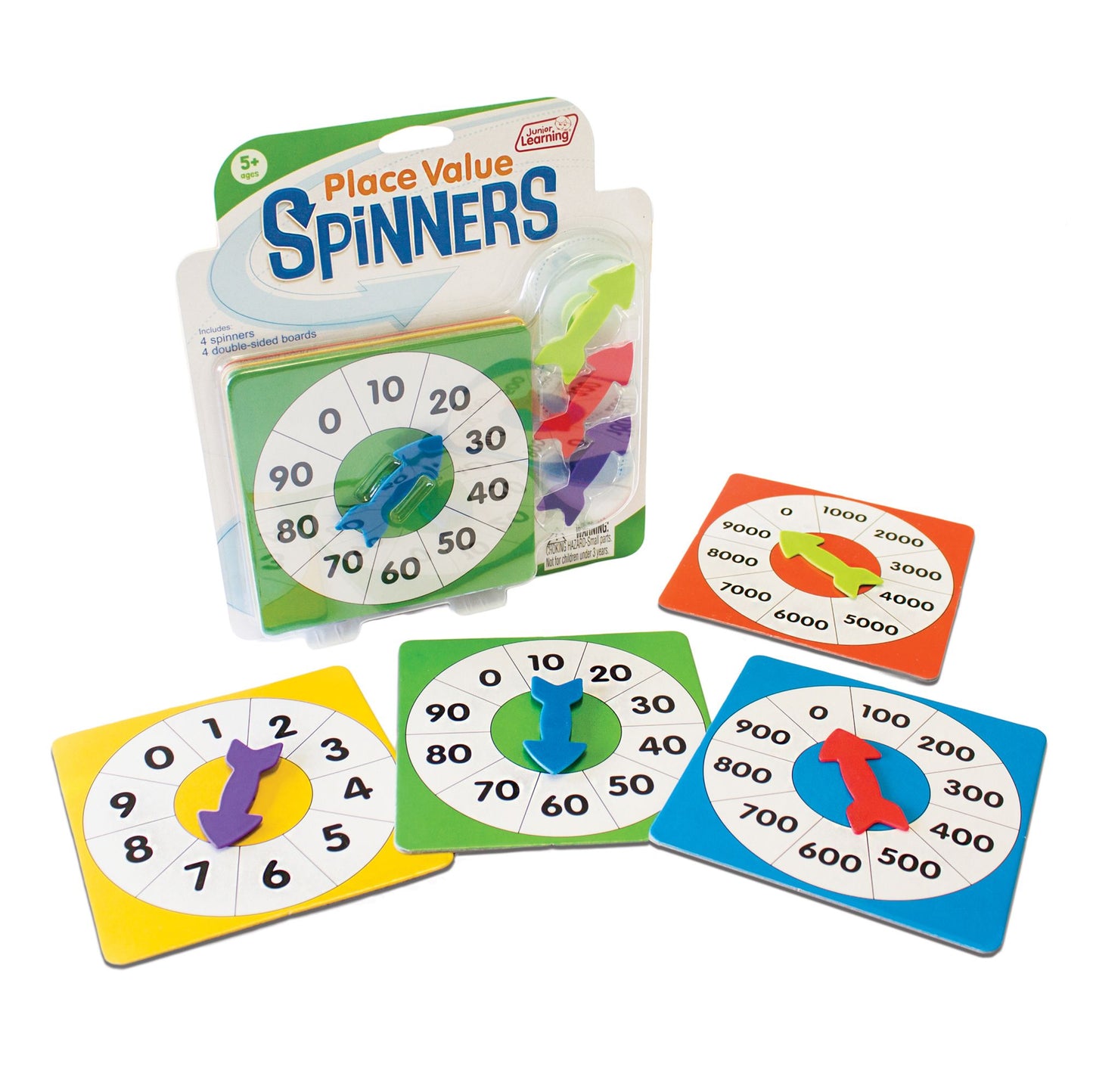 Junior Learning - Place Value Spinners Learning Educational Activity
