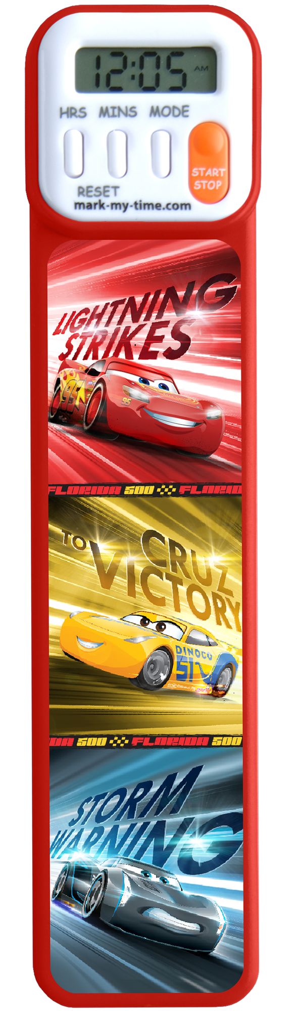 Mark-My-Time 3D Disney Cars Bookmark