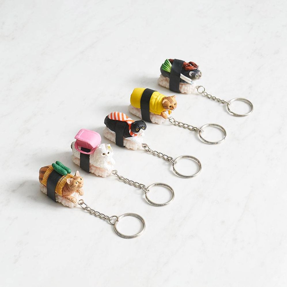 Cat Sushi Keychain