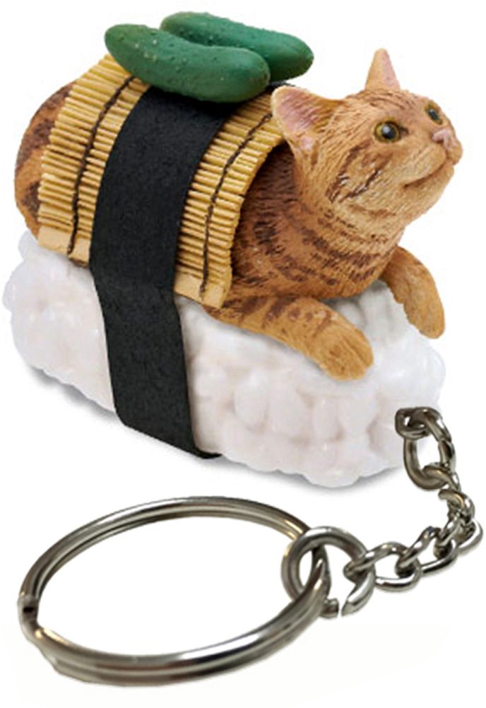 Cat Sushi Keychain
