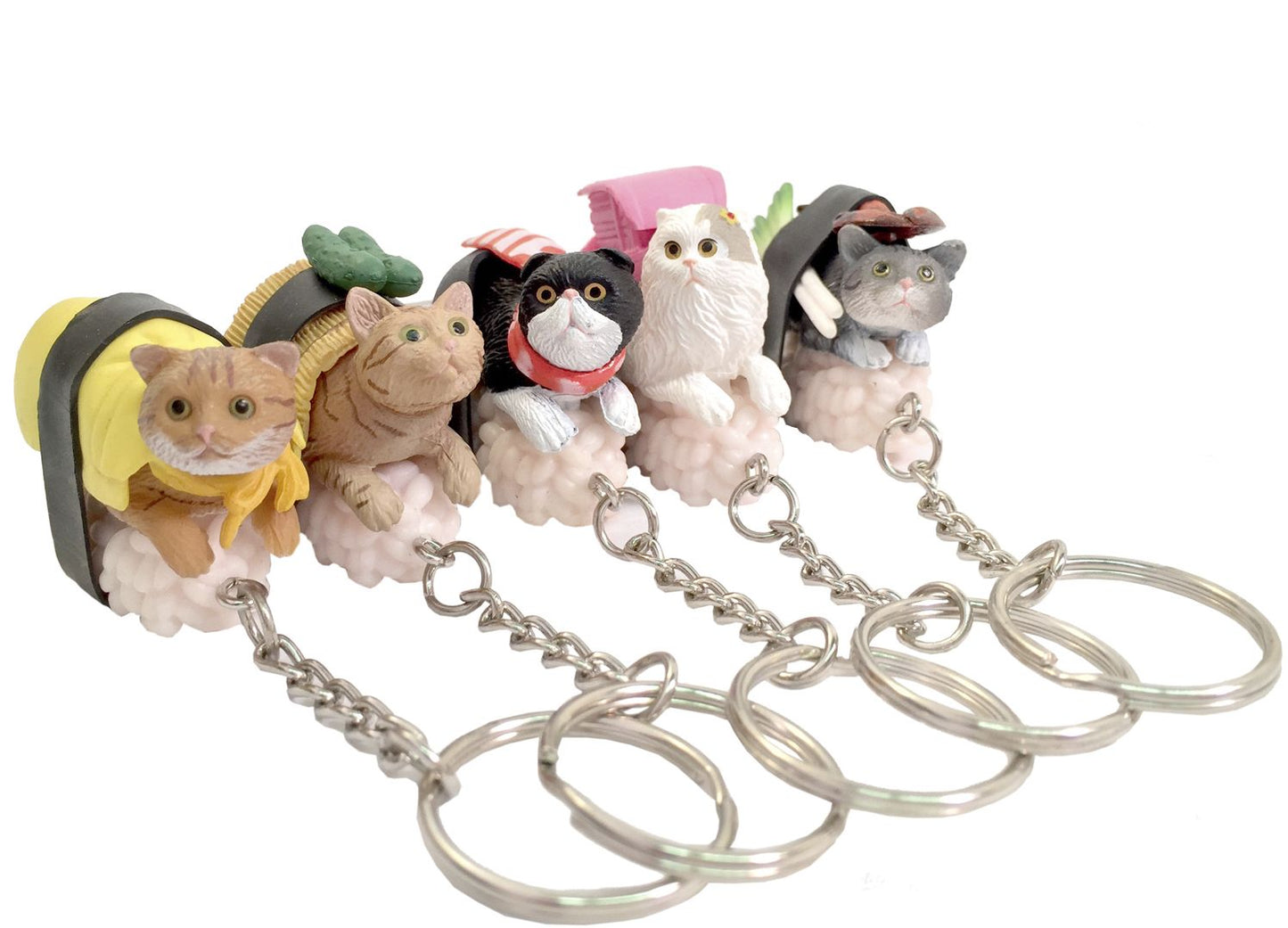 Cat Sushi Keychain