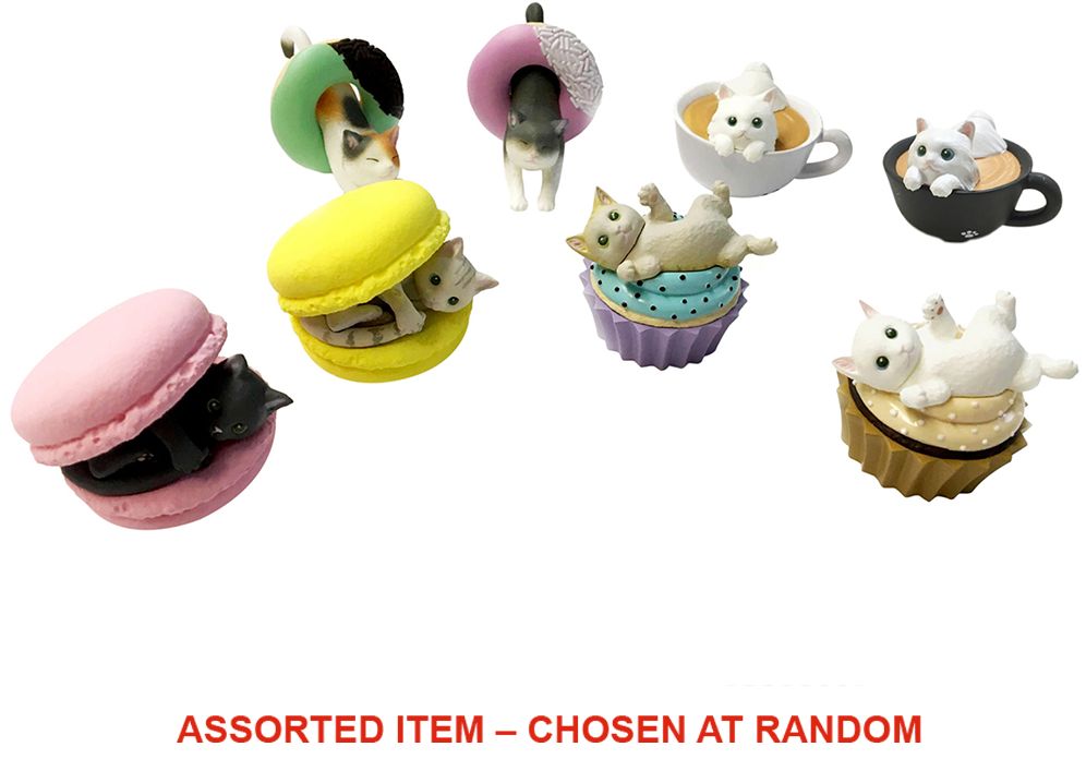 "Cafe Du Meow" Cat Keychain Collectible Figure Mystery Blind Box