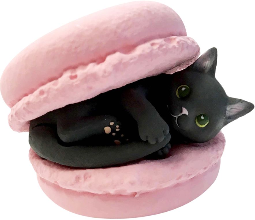 "Cafe Du Meow" Cat Keychain Collectible Figure Mystery Blind Box