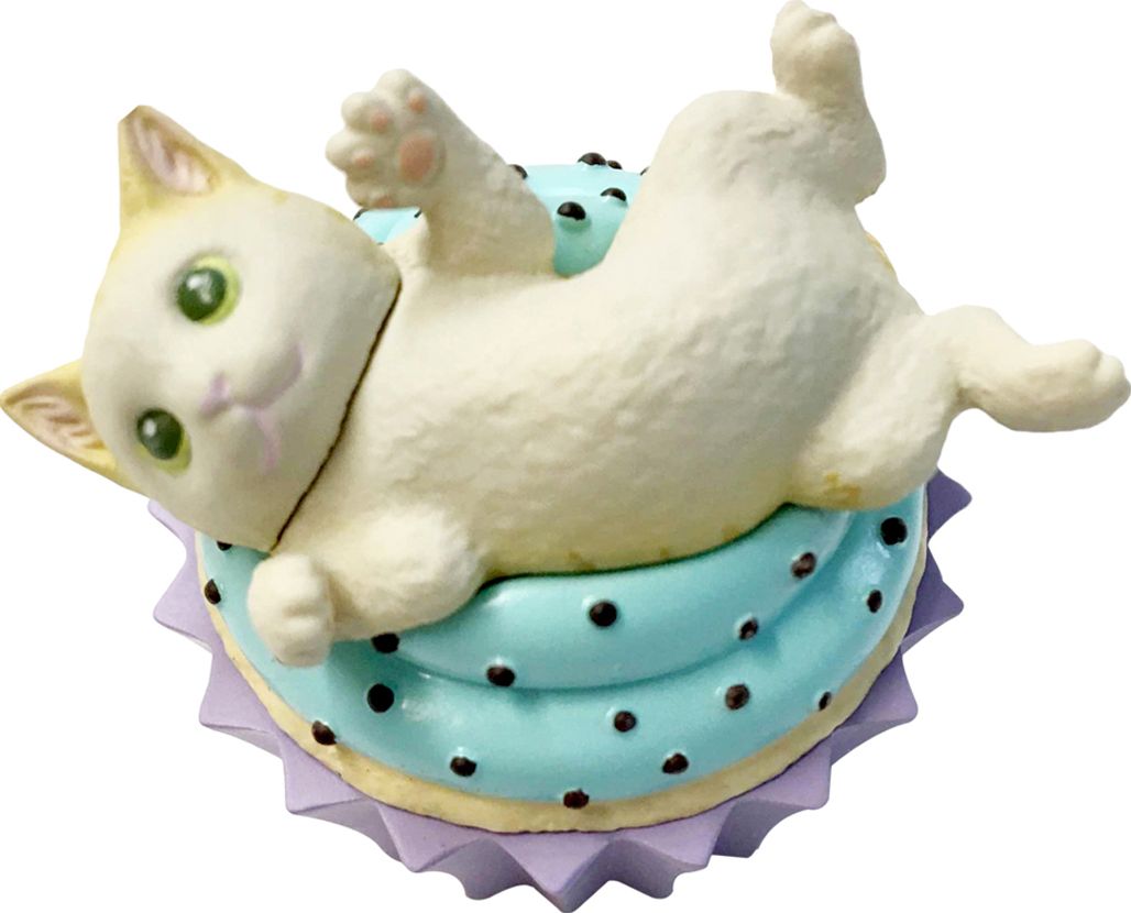 "Cafe Du Meow" Cat Keychain Collectible Figure Mystery Blind Box