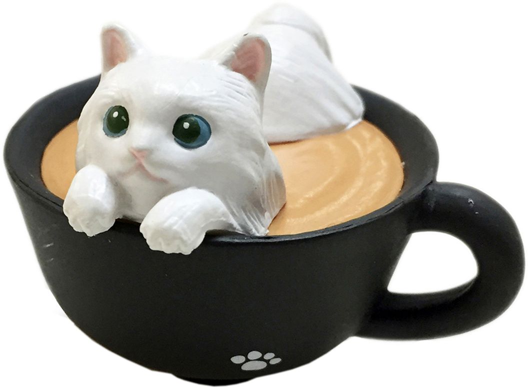 "Cafe Du Meow" Cat Keychain Collectible Figure Mystery Blind Box