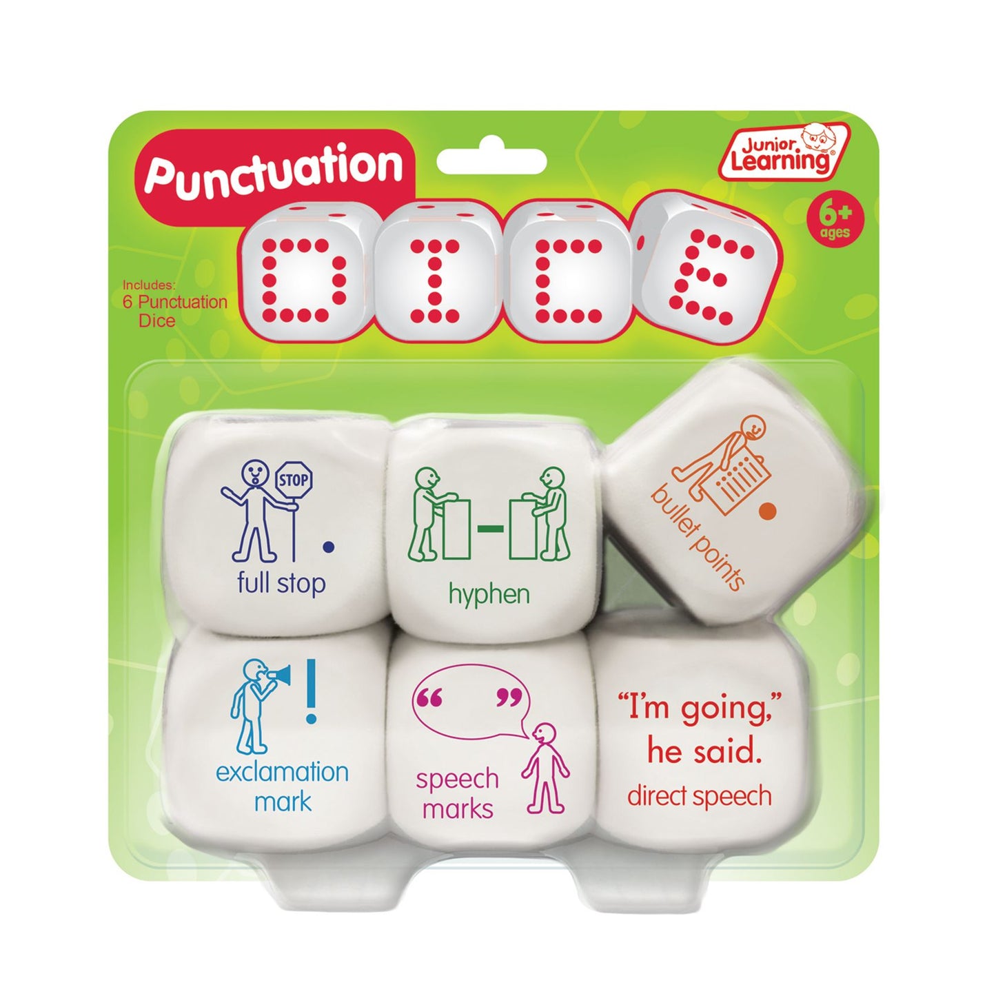 Junior Learning - Punctuation Dice Educational Learning Game