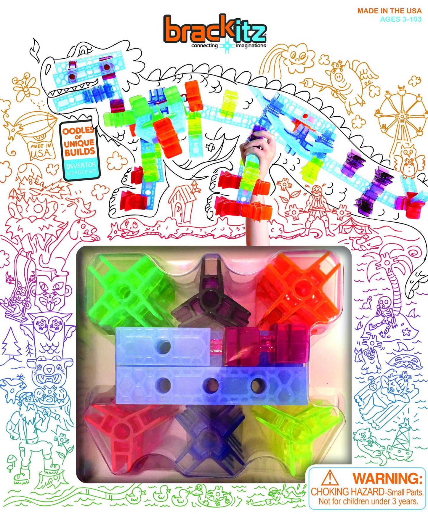 Brackitz Inventor 100 Piece Set
