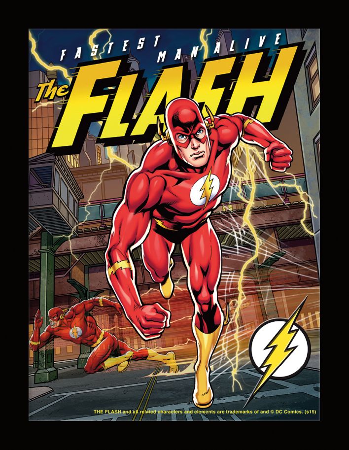 The Flash Comic Book Matte Black