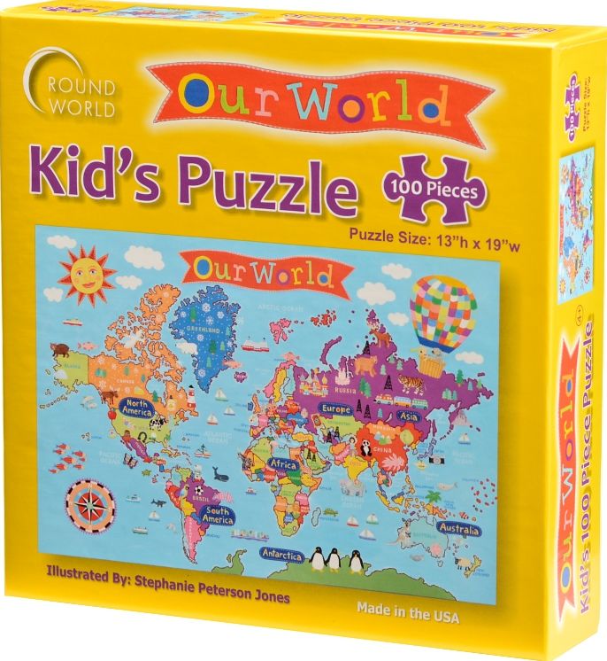 Kid's 100 Piece World Puzzle
