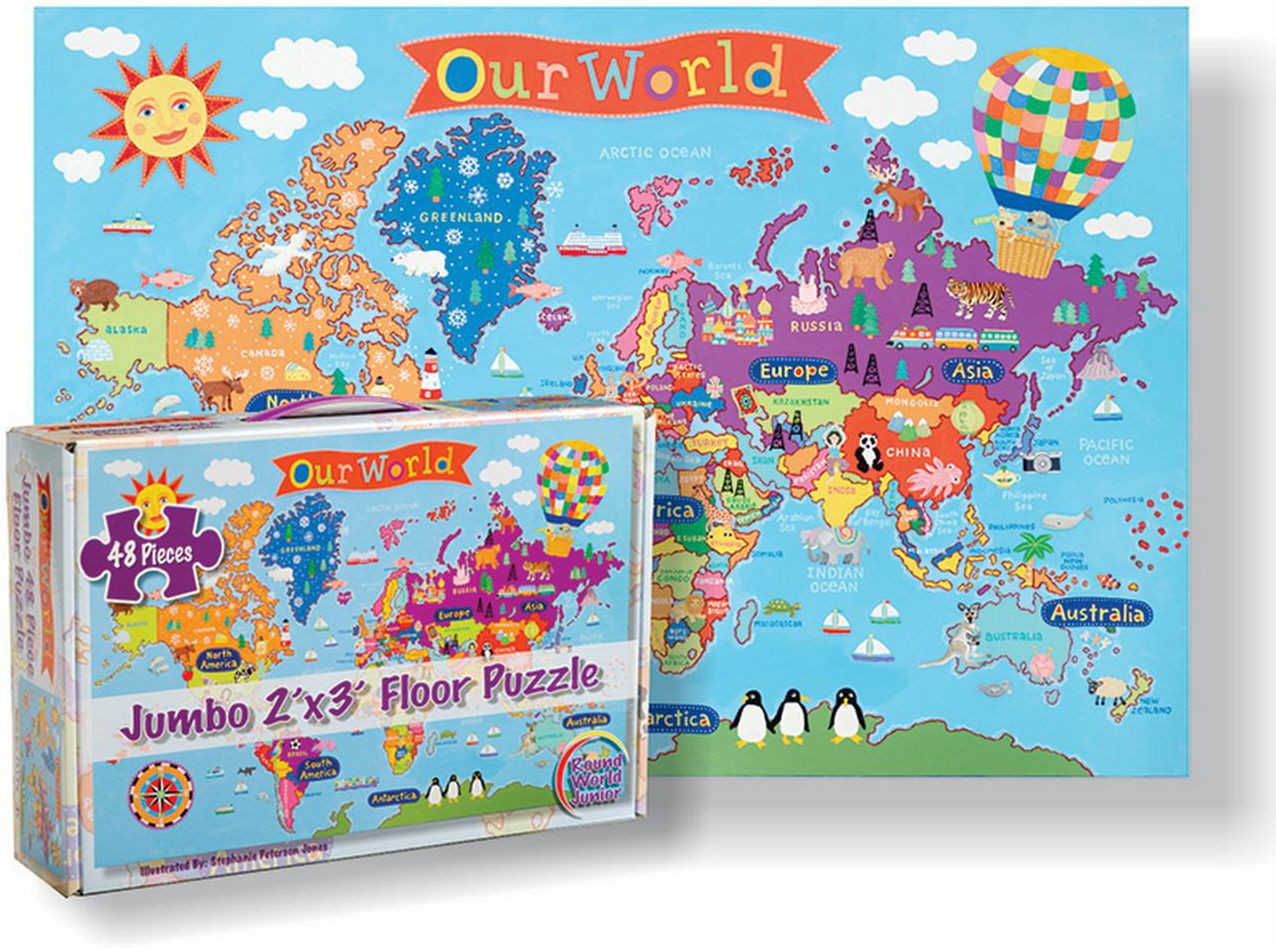Kid's World Jumbo 48 Piece Floor Puzzle