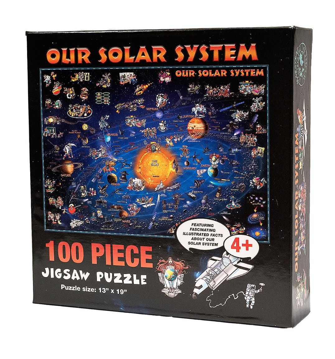 Illustrated 100 Piece Solar System Puzzle