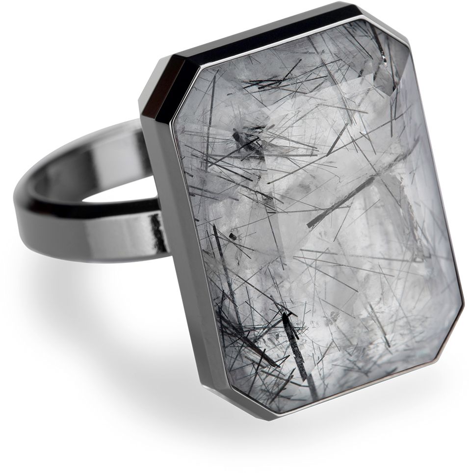 Ringly Smart Ring, Gunmetal, Size 7
