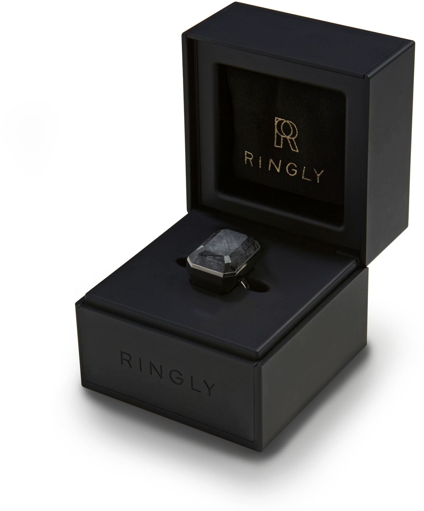 Ringly Smart Ring, Gunmetal, Size 7