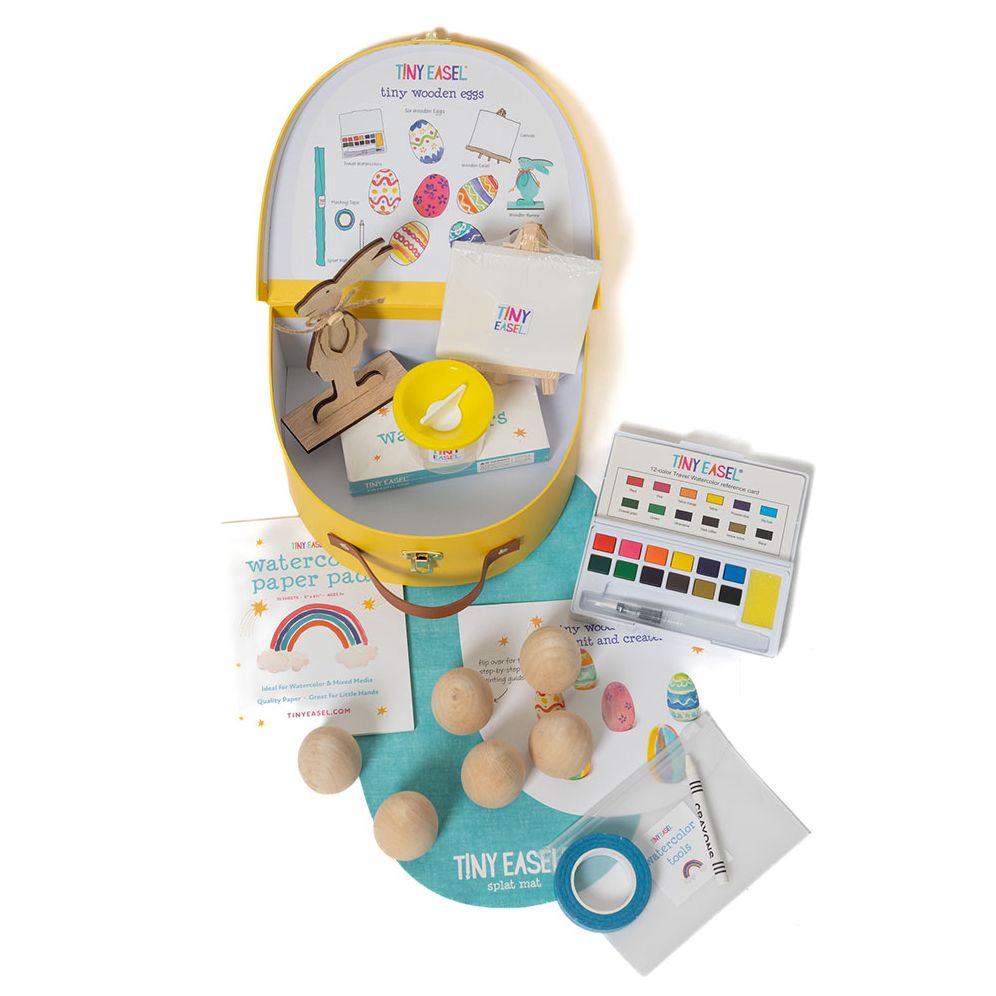 Tiny Easel Wooden Eggs - B&N Exclusive