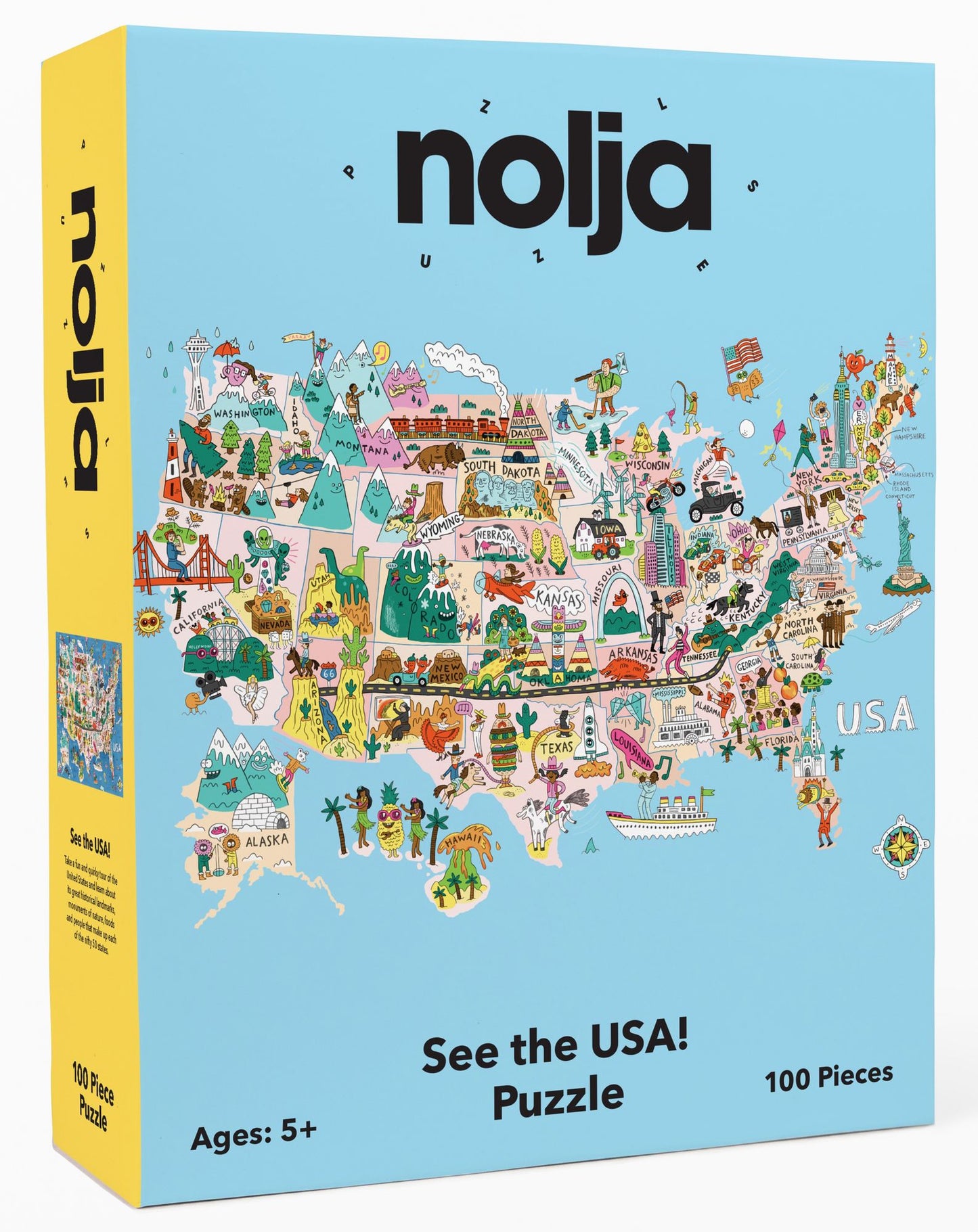 See the USA 100 Piece Jigsaw Puzzle