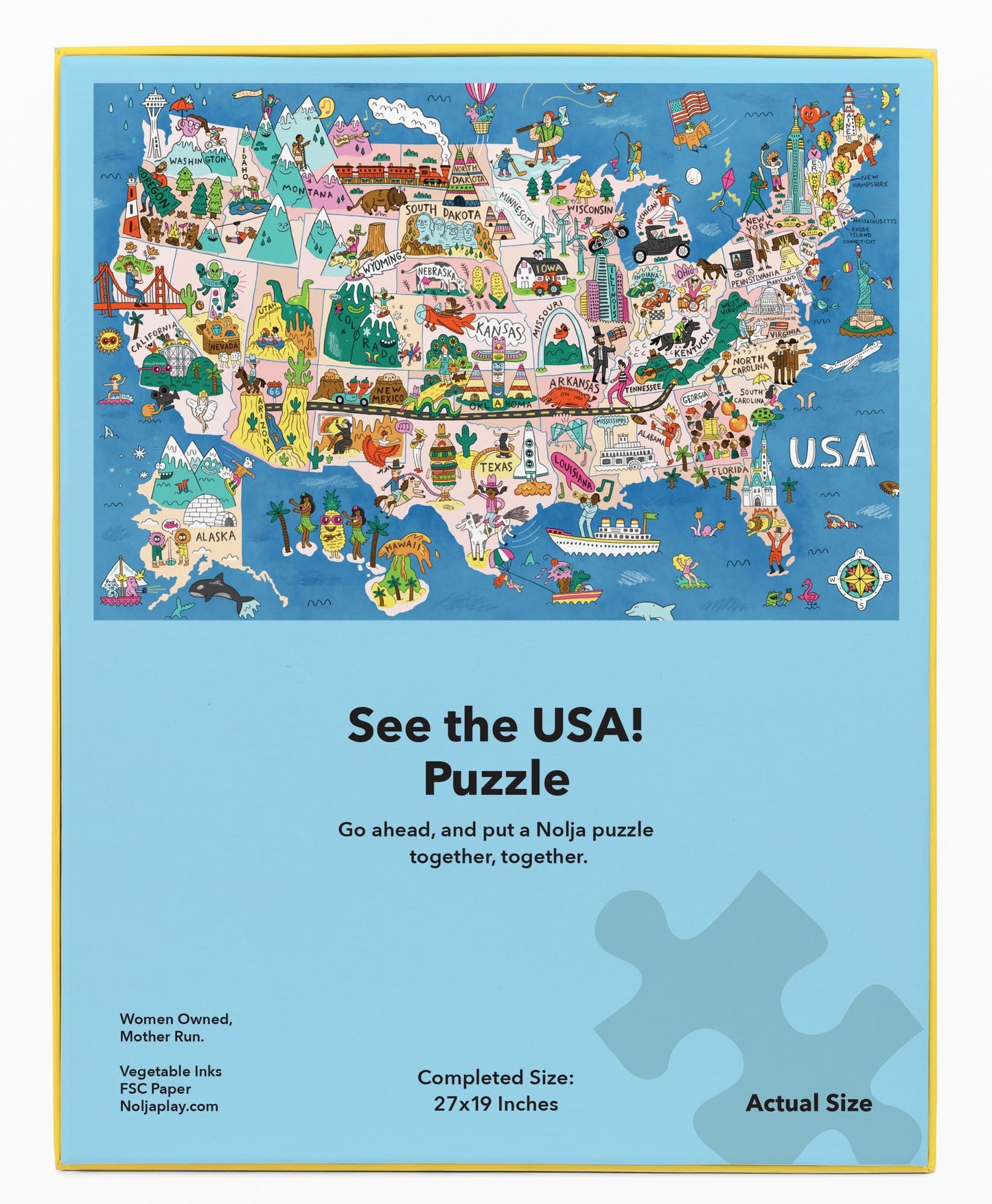 See the USA 100 Piece Jigsaw Puzzle