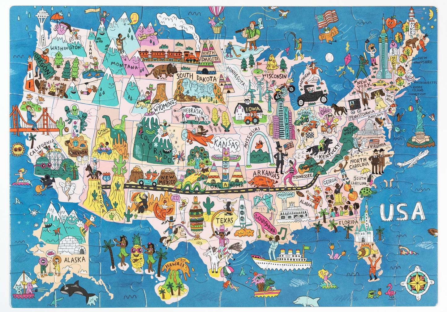 See the USA 100 Piece Jigsaw Puzzle