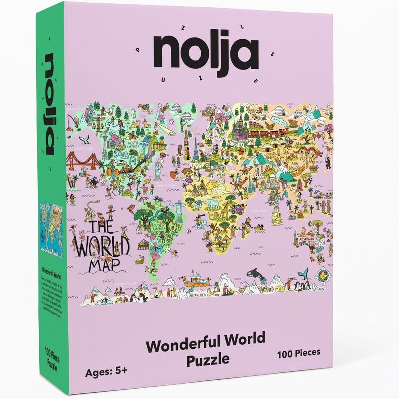 Wonderful World 100 Piece Jigsaw Puzzle