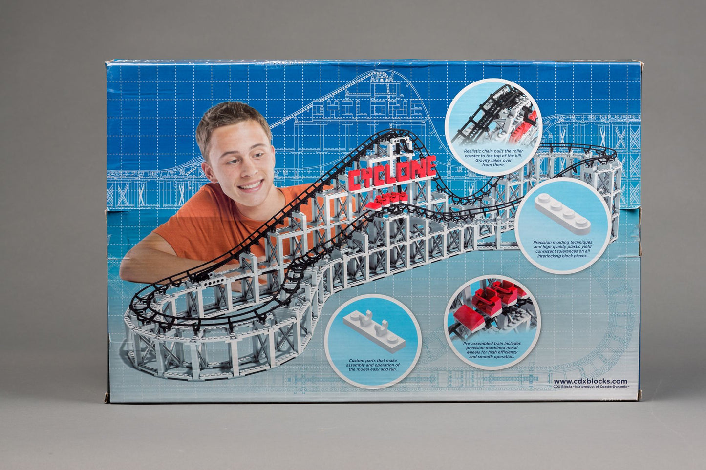CDX Blocks Brick Construction Cyclone Roller Coaster Building Set
