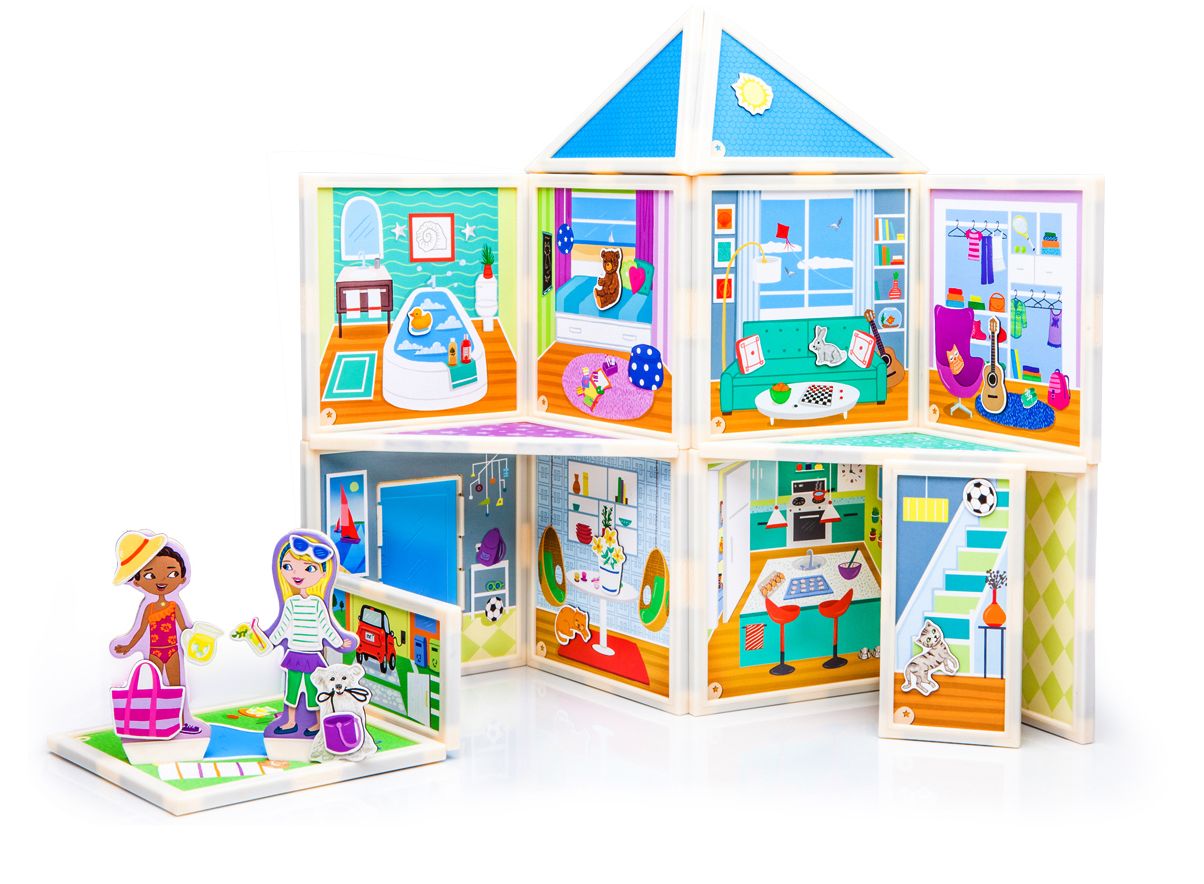 Malia's House: magnetic dollhouse you design yourself