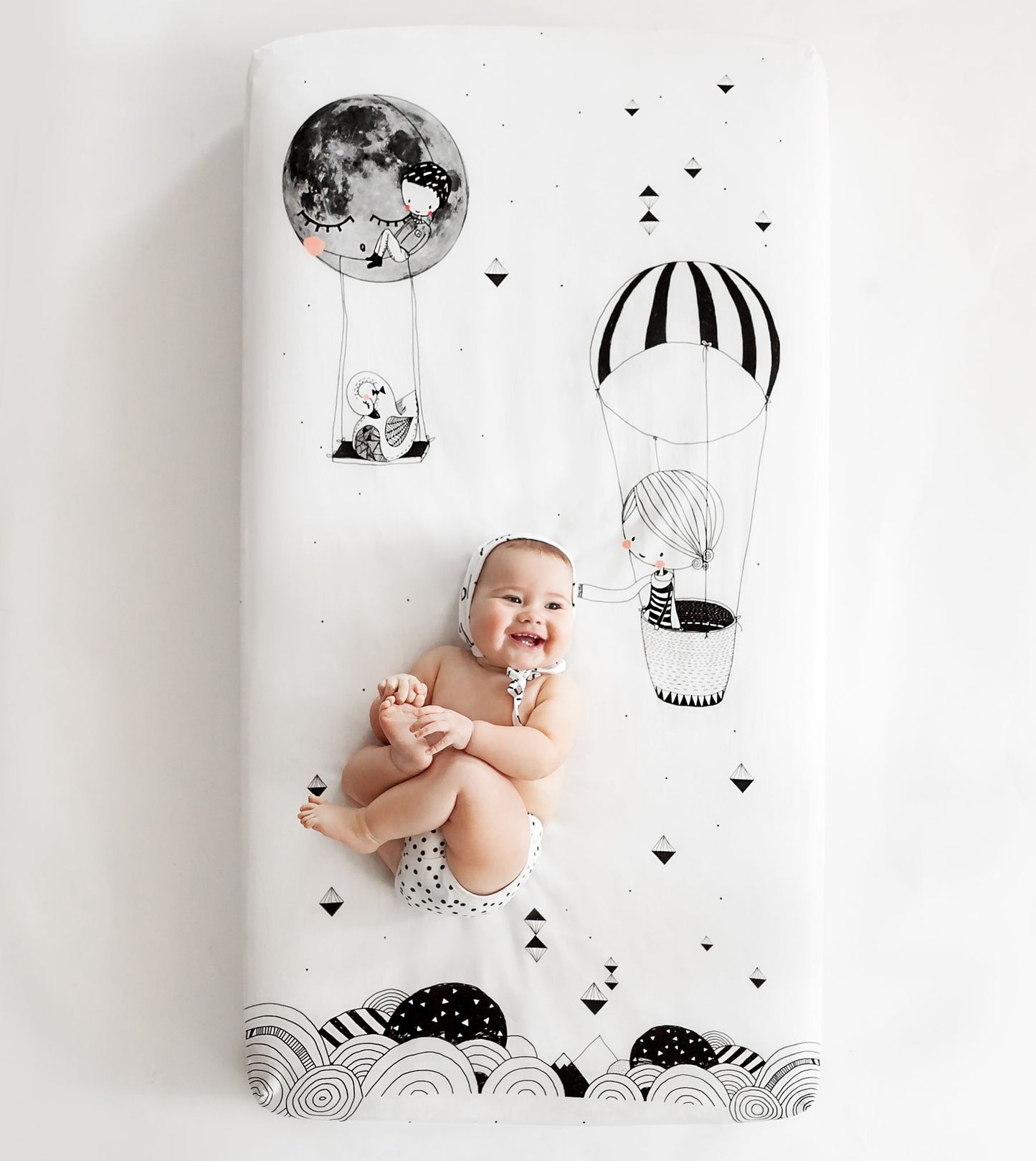 Rookie Humans crib sheet, Frieda and the Balloon