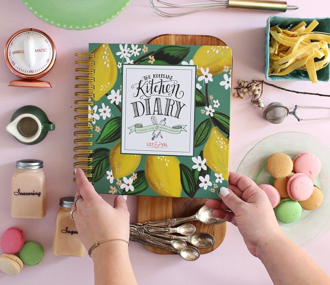 The Keepsake Kitchen Diary by Lily & Val - Kitchen Lemons Cover