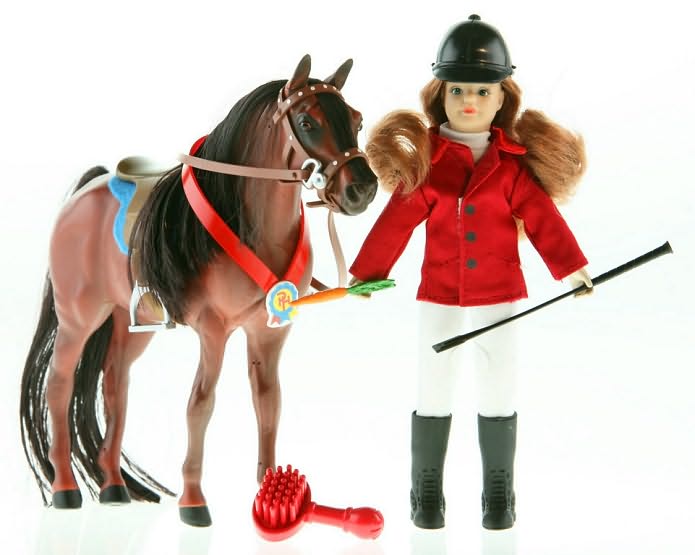 Paradise Horses POZ-ABLES Doll and Horse - English Set