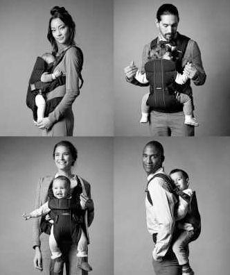 BABYBJORN Baby Carrier One Cotton Front or Back Carrier - Dark Brown 091030US