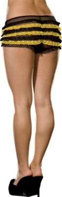 DreamGirl 187246 Patty Panty- Black-Yellow Adult
