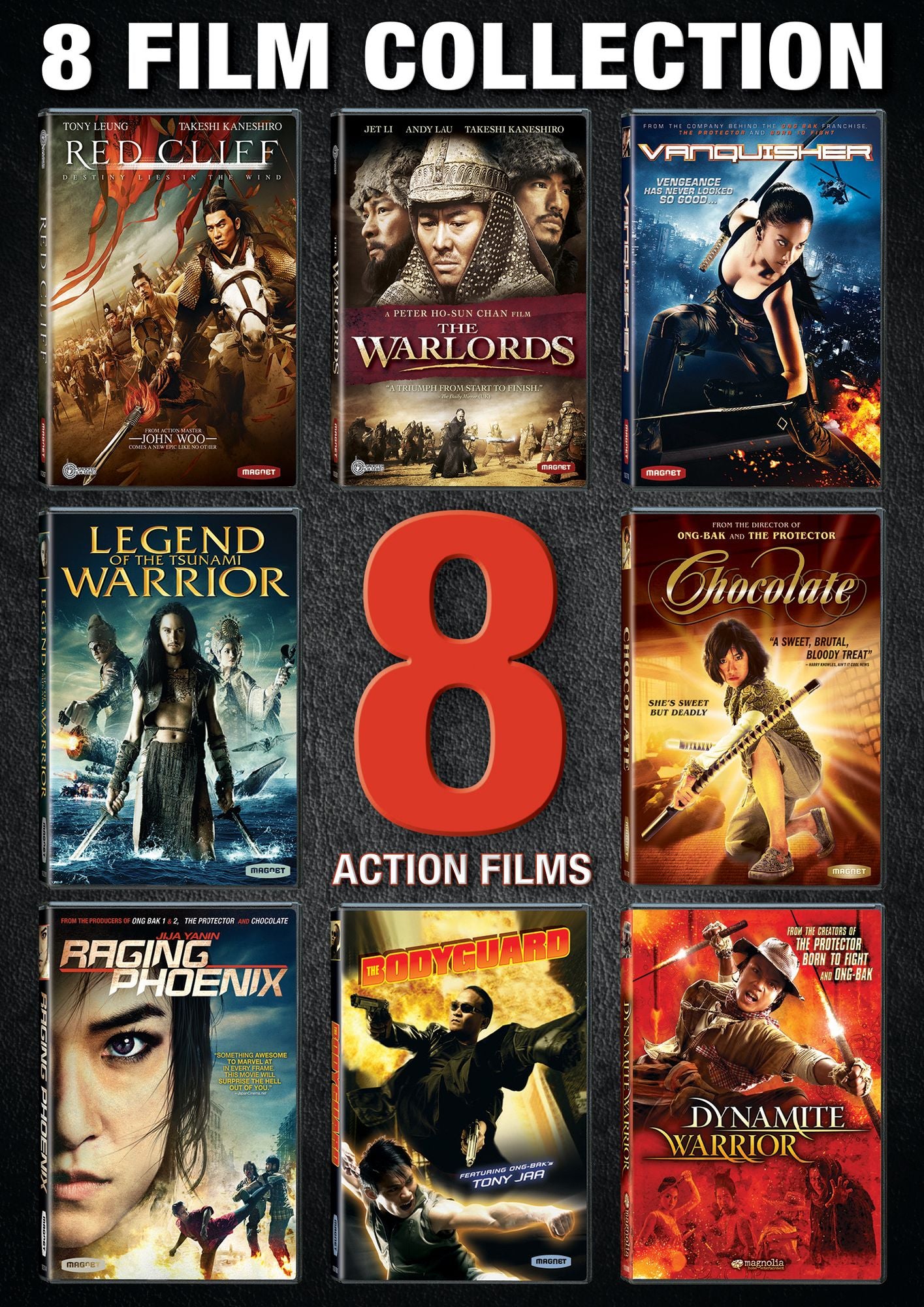 Action Films: 8 Film Collection [3 Discs]