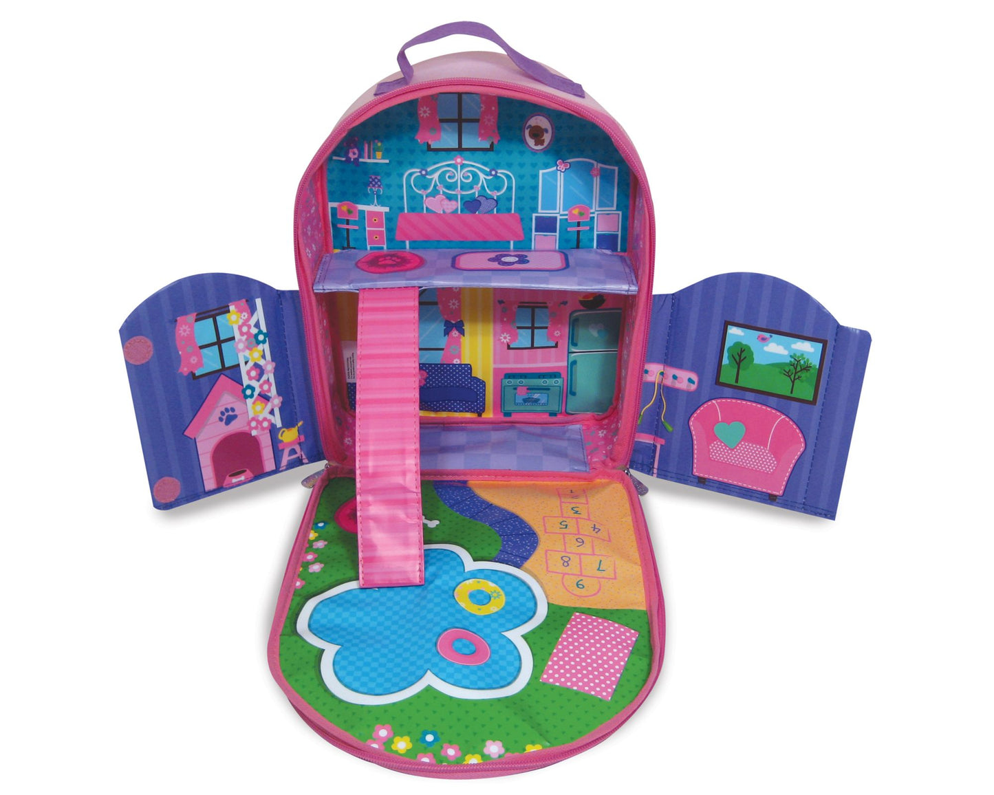Neat-Oh!¿ Everyday Princess? ZipBin¿ 40 Doll Dollhouse Backpack w/ 1 Doll